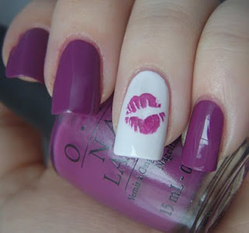 Best Kiss Nail Art Designs with Pictures | Styles At Life