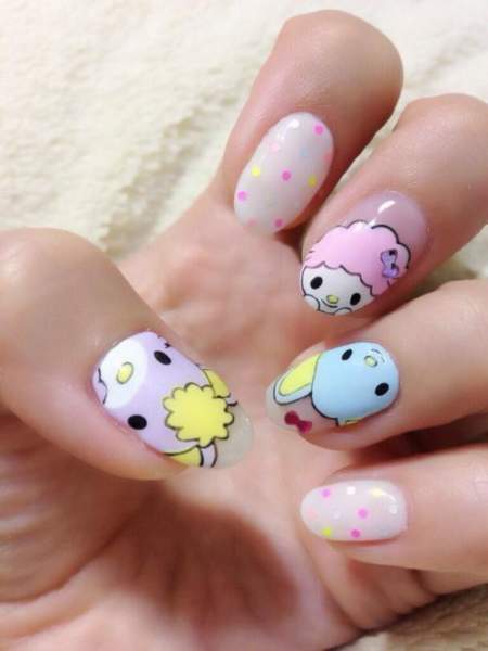 Cute Kawaii Nail Art Designs with Pictures | Styles At Life