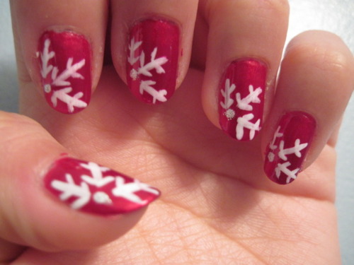 Easy Snowflake Nail Art Designs - wide 5