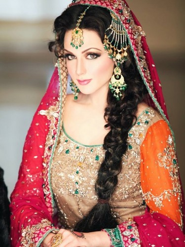 indian bridal hair style