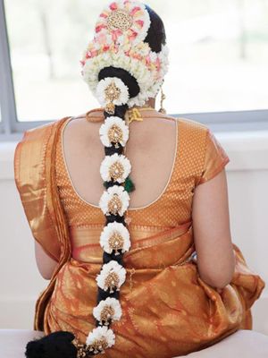 wedding hairstyle in tamilnadu