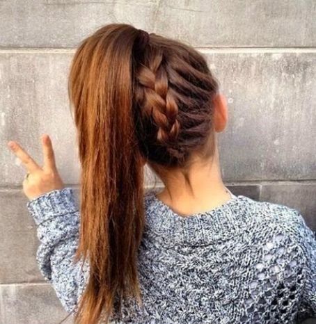 hairstyles hair styles braid down upside easy hairstyle braided una simple peinados para