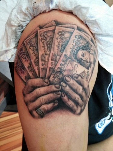 9 Latest and Beautiful Money Tattoo Designs | Styles At Life