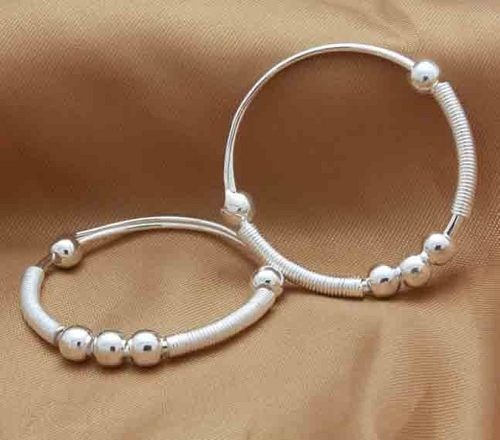 Silver bangles for baby girl online 