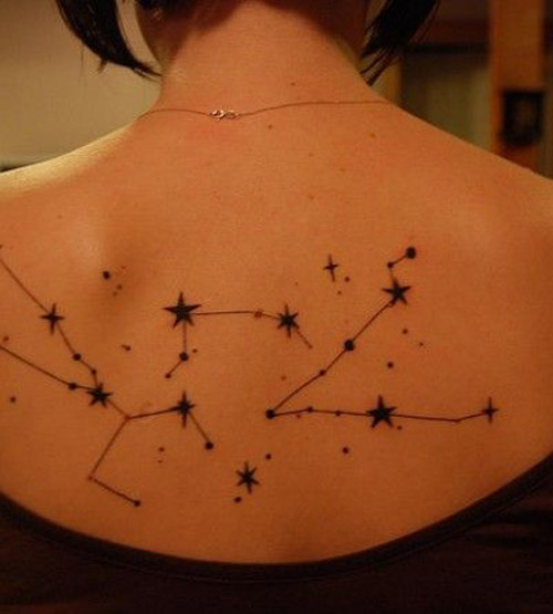 Constellation Tattoos on Back