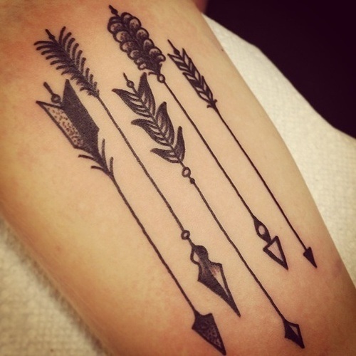 Cool Arrow Tattoo on Hand