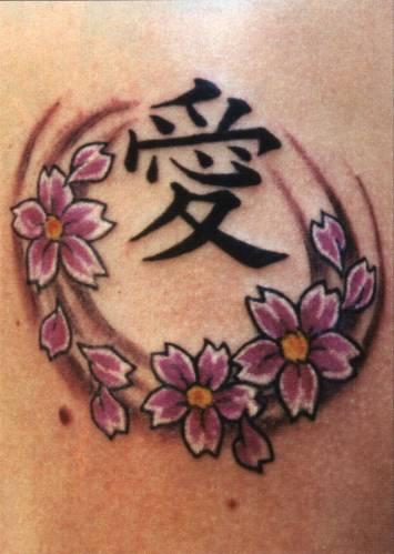 Flower Chinese Tattoos