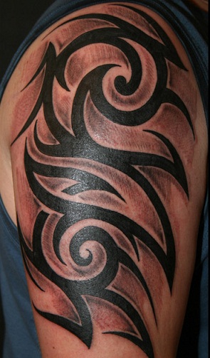 Tribal Body Sleeve Art Tattoo