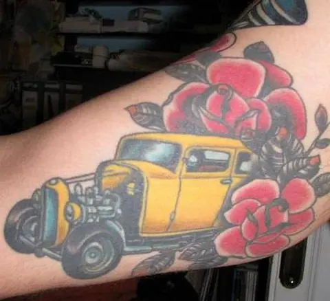 70 Car Tattoos For Men  Cool Automotive Design Ideas  Back tattoos for  guys Car tattoos Tattoos for guys