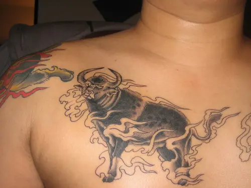 70 Bull Tattoos For Men  Eight Seconds Of 2000 Pound Furry