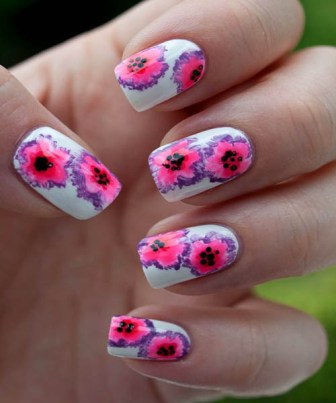 Free Hand Floral Marbling Designs