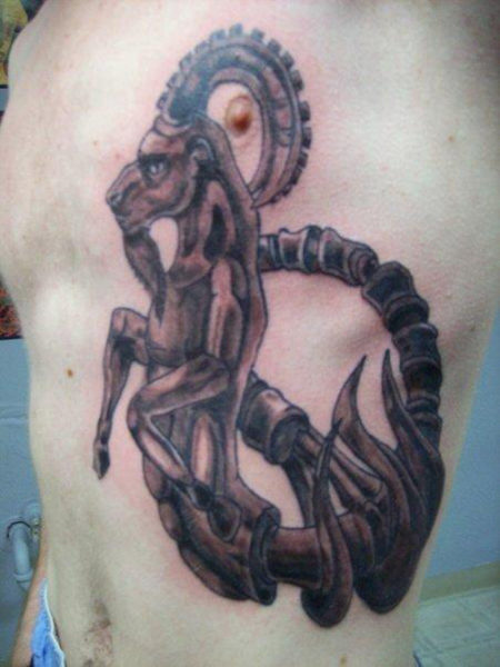 Goat Capricorn Tattoo Design