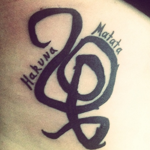Hakuna Matata Symbol Tattoo