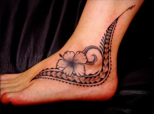 Maori Tattoo on ankle