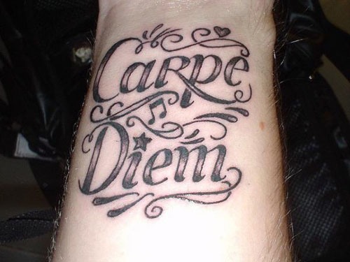Carpe Diem Music Tattoo