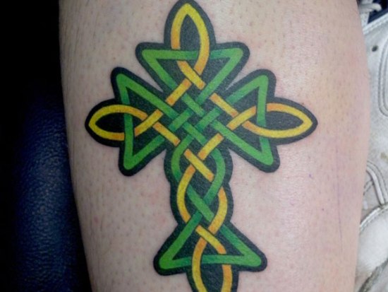 Interwoven Celtic Cross Tattoos