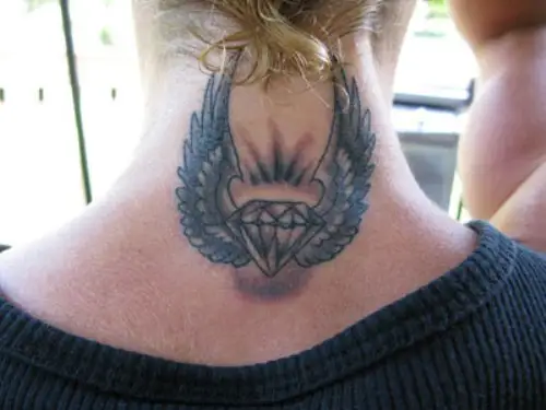 Zuwotattoo  tattoo diamond necktattoo  Facebook