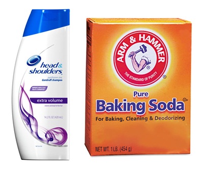 baking-soda-with-a-dandruff-shampoo-for-color-removing