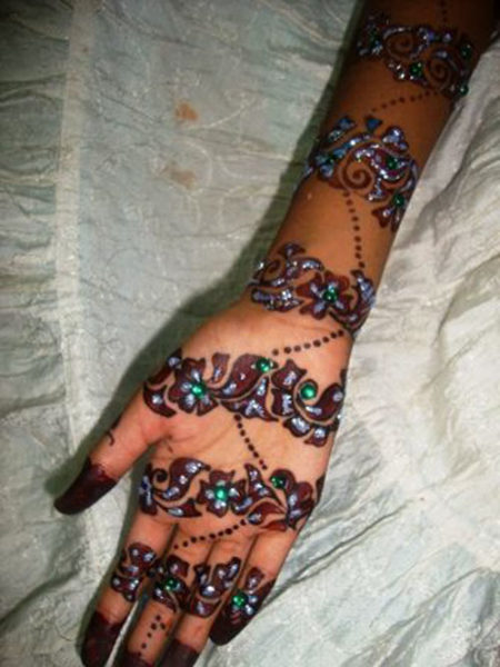 Bangle Style Mehndi Designs for Hands