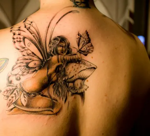 Paradise Tattoo  Tattoo by Dawn  mushroom fairy  Facebook