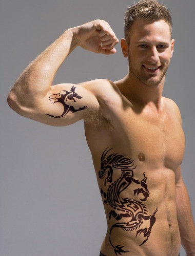 Biceps Dragon Tattoos for Guys