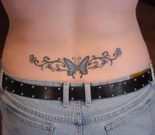 11 Best Butterfly Lower Back Tattoo Designs