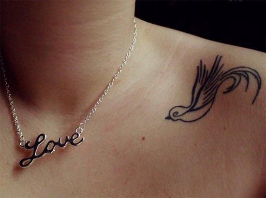 Designer Bird Small Tattoo Art
