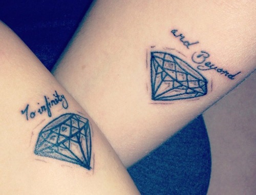 Diamond Tattoos With Words