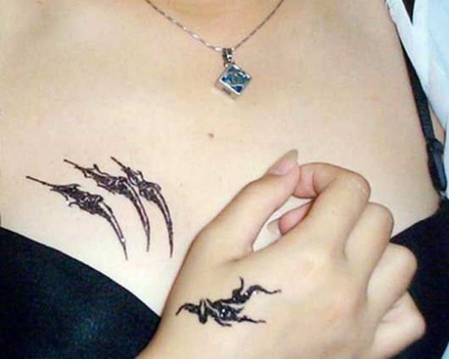 Dragon Tattoo Design for Women’s Hand