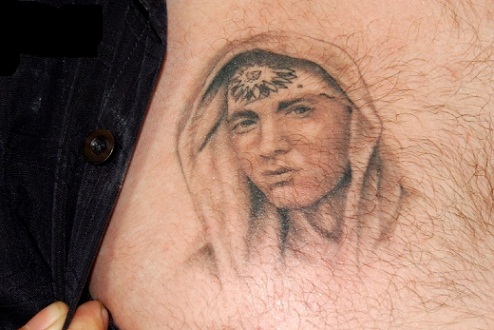 Eminem Tattoo In his Fan’s Body