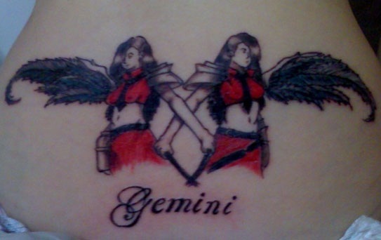 Gemini Sisters Tattoo Designs