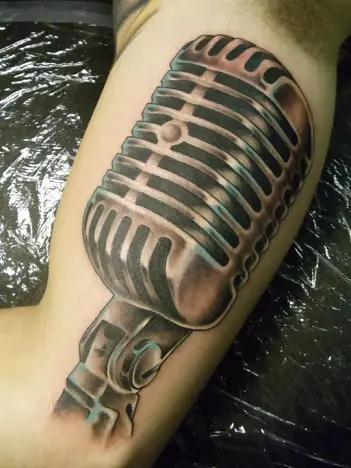 Microphones Music Tattoo Designs