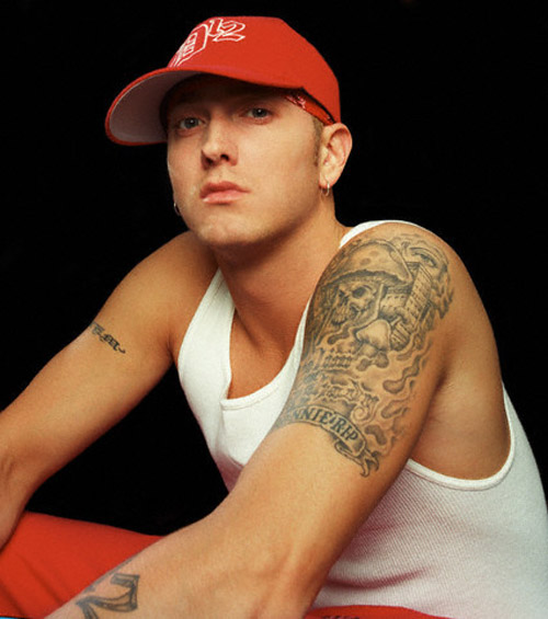 Eminem Uncle Ronnie R.I.P Sleeve Tattoo