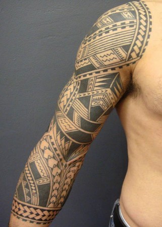 Samoan Full Arm Tattoo