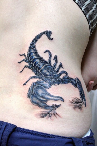 Scorpion Tattoo Design on Lower Back