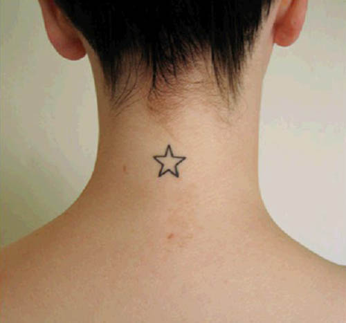 Cute Small Tattoos for Girls on Neck