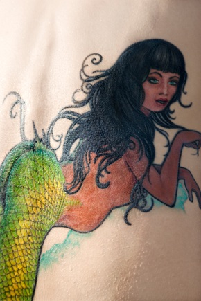 Super Detail Tattoo of Mermaid