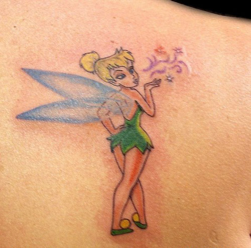 Small Tinkerbell Fairy Tattoo Designs