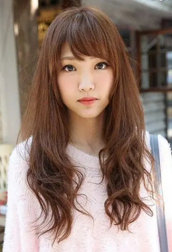 Sweet Long Japanese Hairstyle for Girls  Hairstyles Weekly