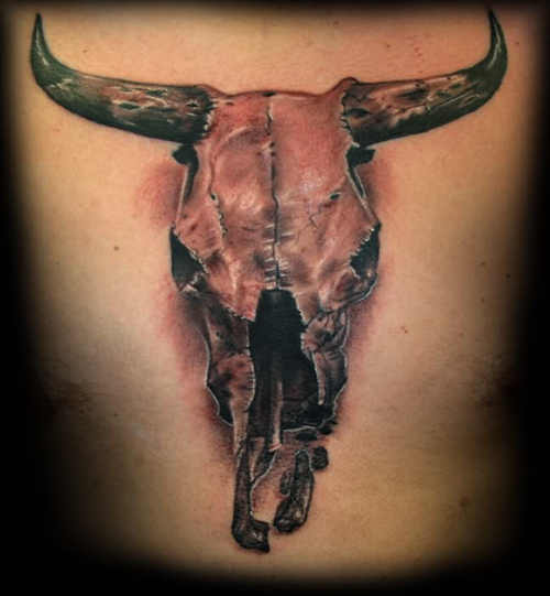 Bull Skull Taurus Tattoo