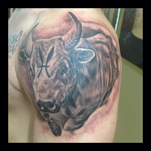 Calm Taurus Tattoo