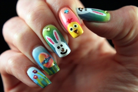 bunny nail art designs