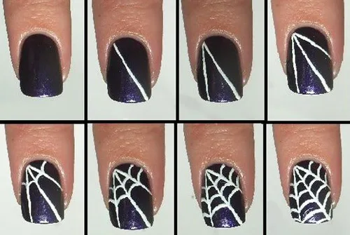 3. How to Create a Spider Web Nail Art Design - wide 9