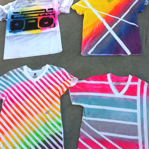 Spray Painting - Creative and best summer camp ideas