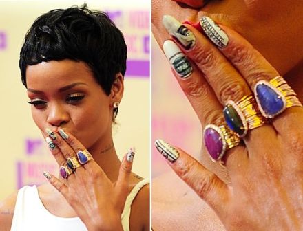 Water Decal Dollar Celebrity Nails