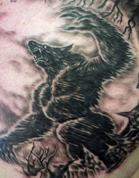 Tattoo uploaded by Robert Davies  Werewolf Tattoo by Pommie Paul werewolf  neotradtitional animal neotraditionalanimal neotraditionalartist  PommiePaul  Tattoodo