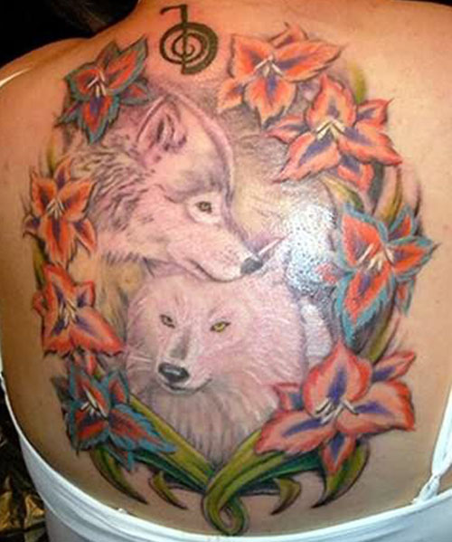 Wolf tattoo on Back