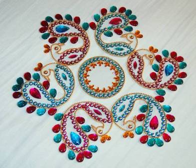 Peacock Design Using Beads