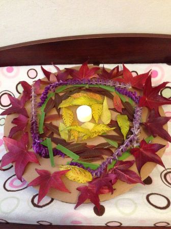 Dry Flower Rangoli Design For Child