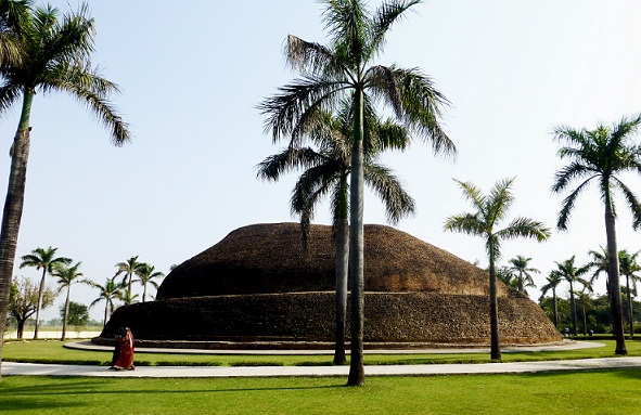 famous Buddhist site in India-Ramabhar Stupa Temple